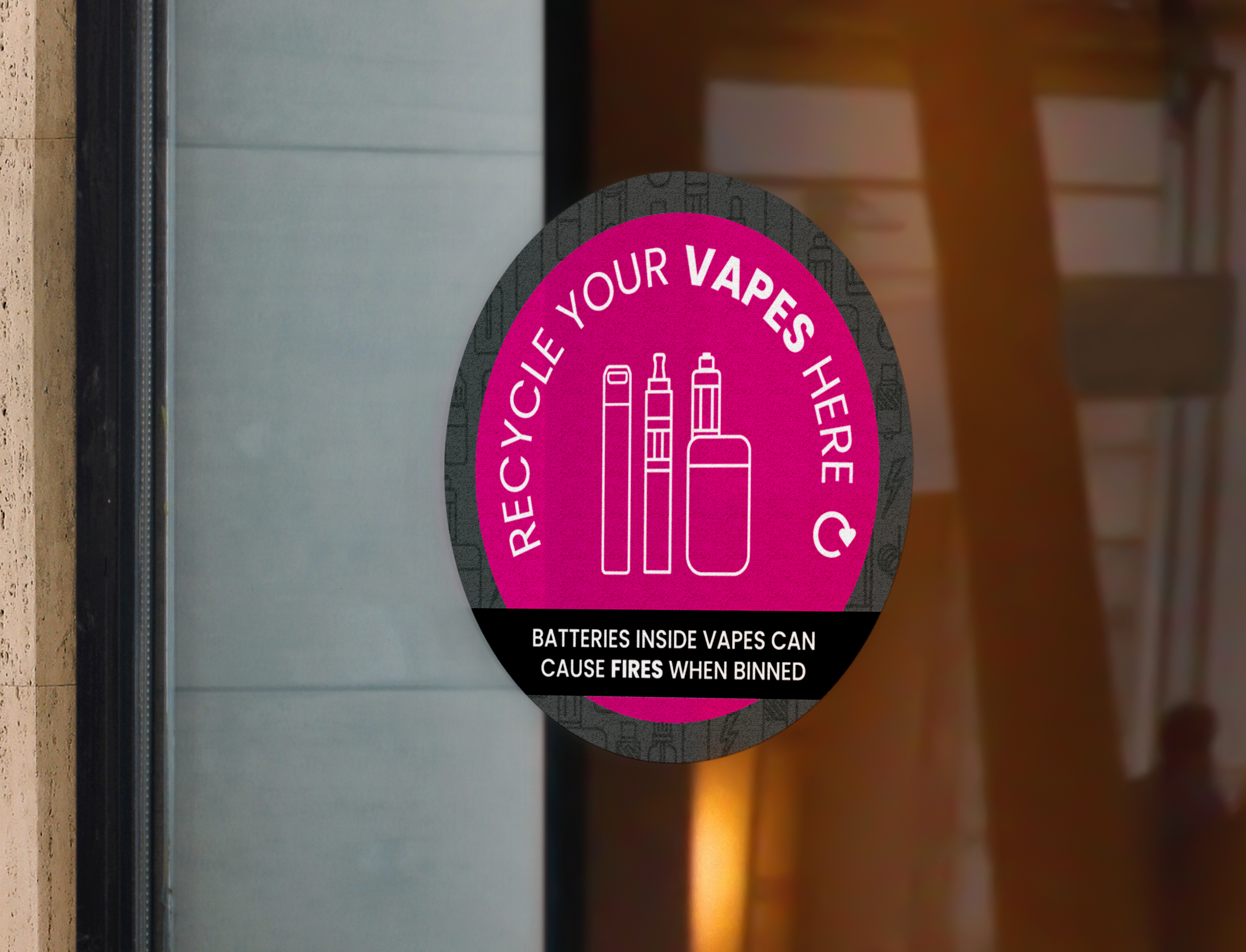 Vape Takeback Sticker
